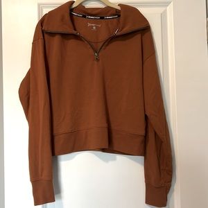 OTF Cropped Quarter Zip